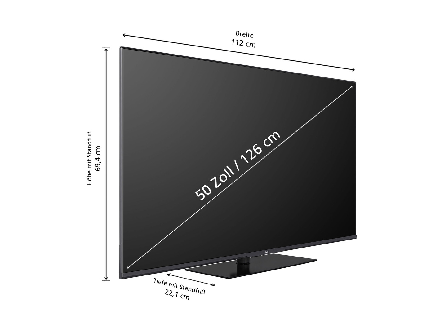 JVC LT-VGQ8255 4K-Ultra-HD QLED-Fernseher