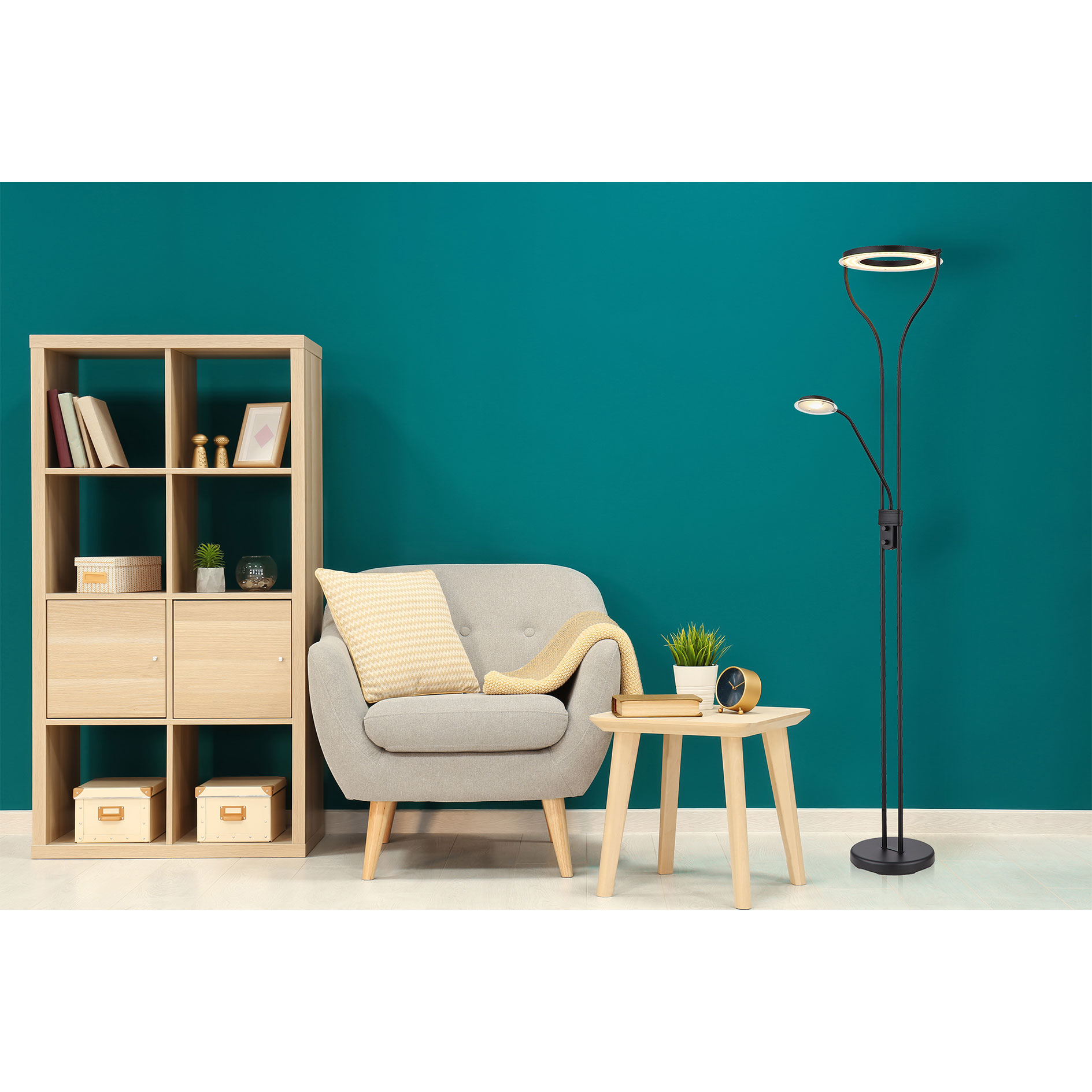 LED-Fluter - schwarz - dimmbar - 194 cm