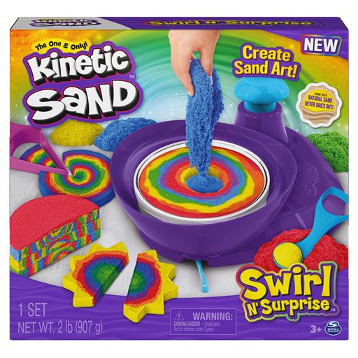 Kinetic Sand Swirl N Surprise Legesæt