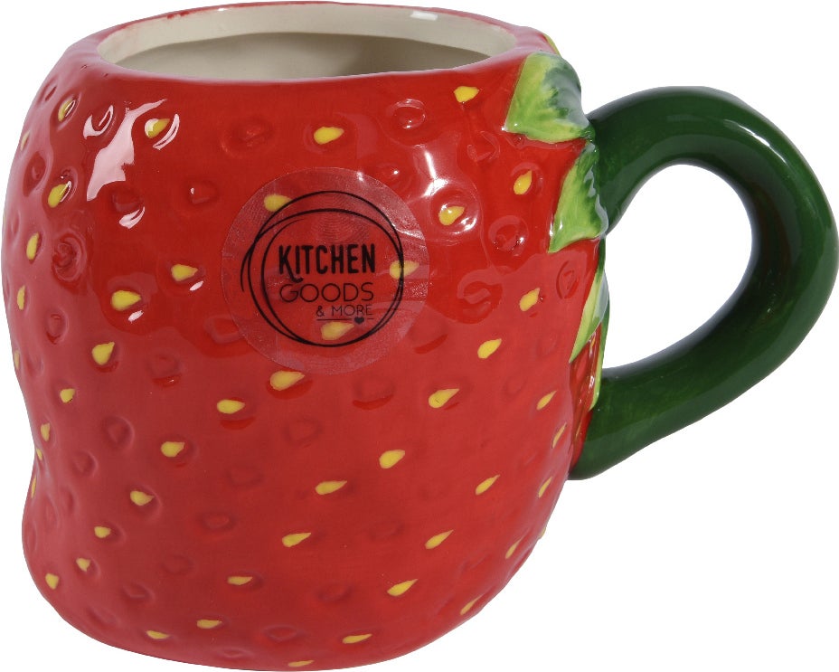 Kitchen Goods & More mok Aardbei rood 400 ml
