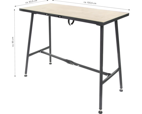 Opvouwbare werkbank RIKTA 100 x 50 cm