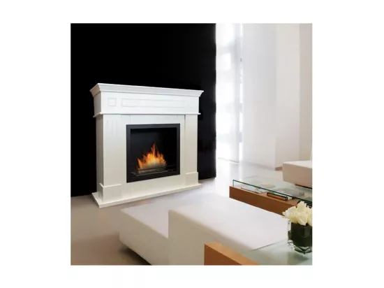 Bio-cheminée Jacob White 4,58 kW/h avec brûleur 3,5L