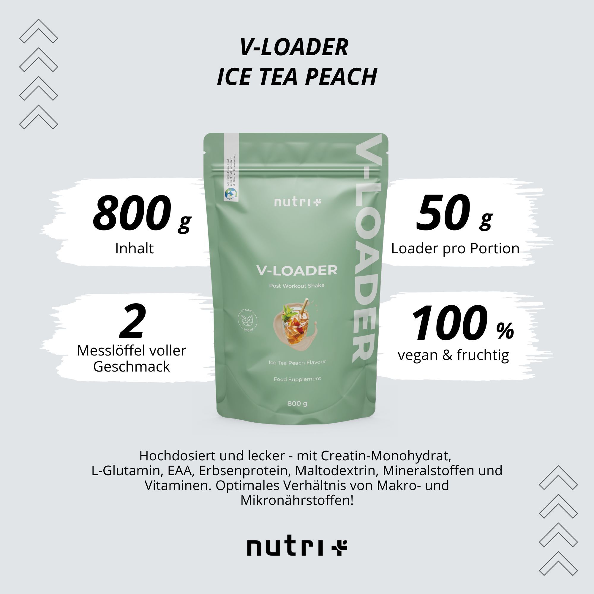 Nutri+  Recovery Loader - Post Workout Shake für Regeneration