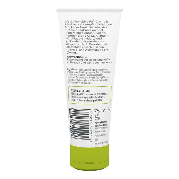 Efasit Sensitive Fußcreme, 75 ml