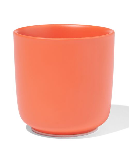 cache-pot Ø6x6.5 faïence corail