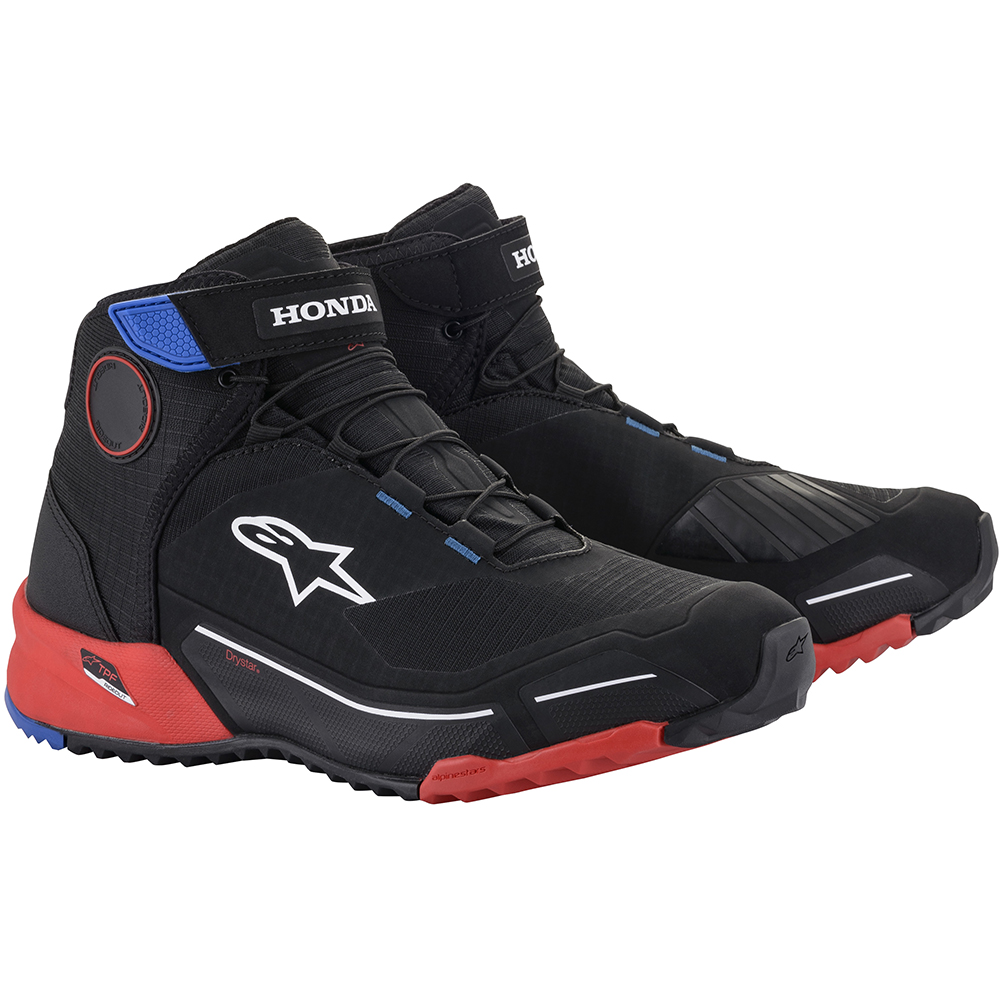 Alpinestars - Baskets CR-X Drystar® Honda Noir / Rouge / Bleu