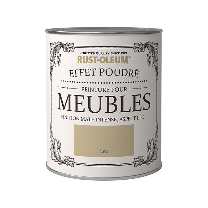 Peinture pour meubles Rust-Oleum jute effet poudré mat intense 0,75L