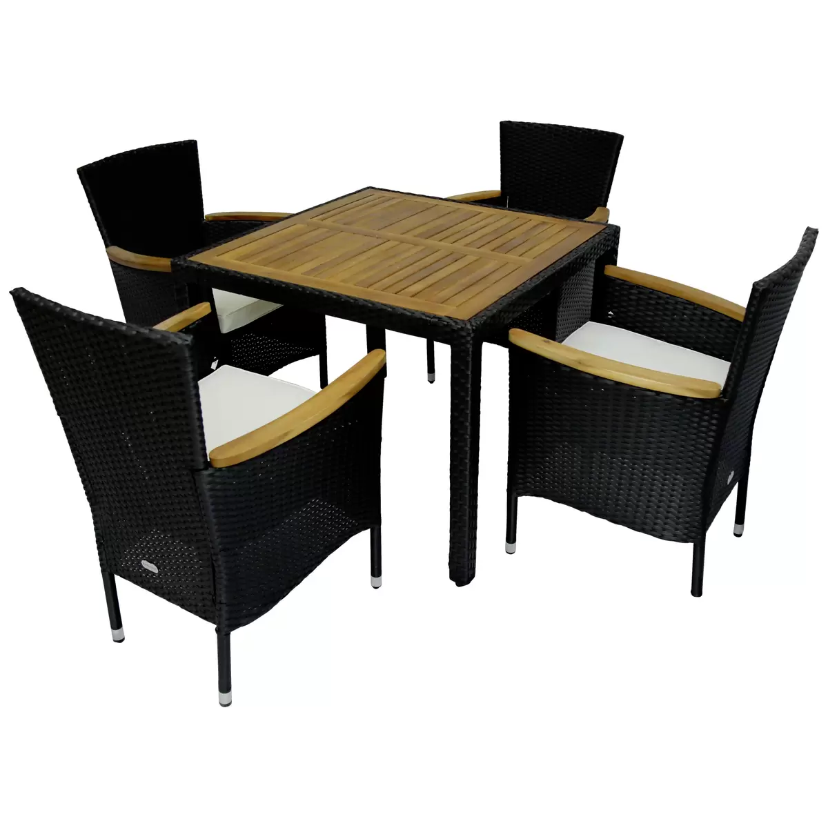 James Wood Gartengarnitur Moa 5-Teilig schwarz,braun,beige