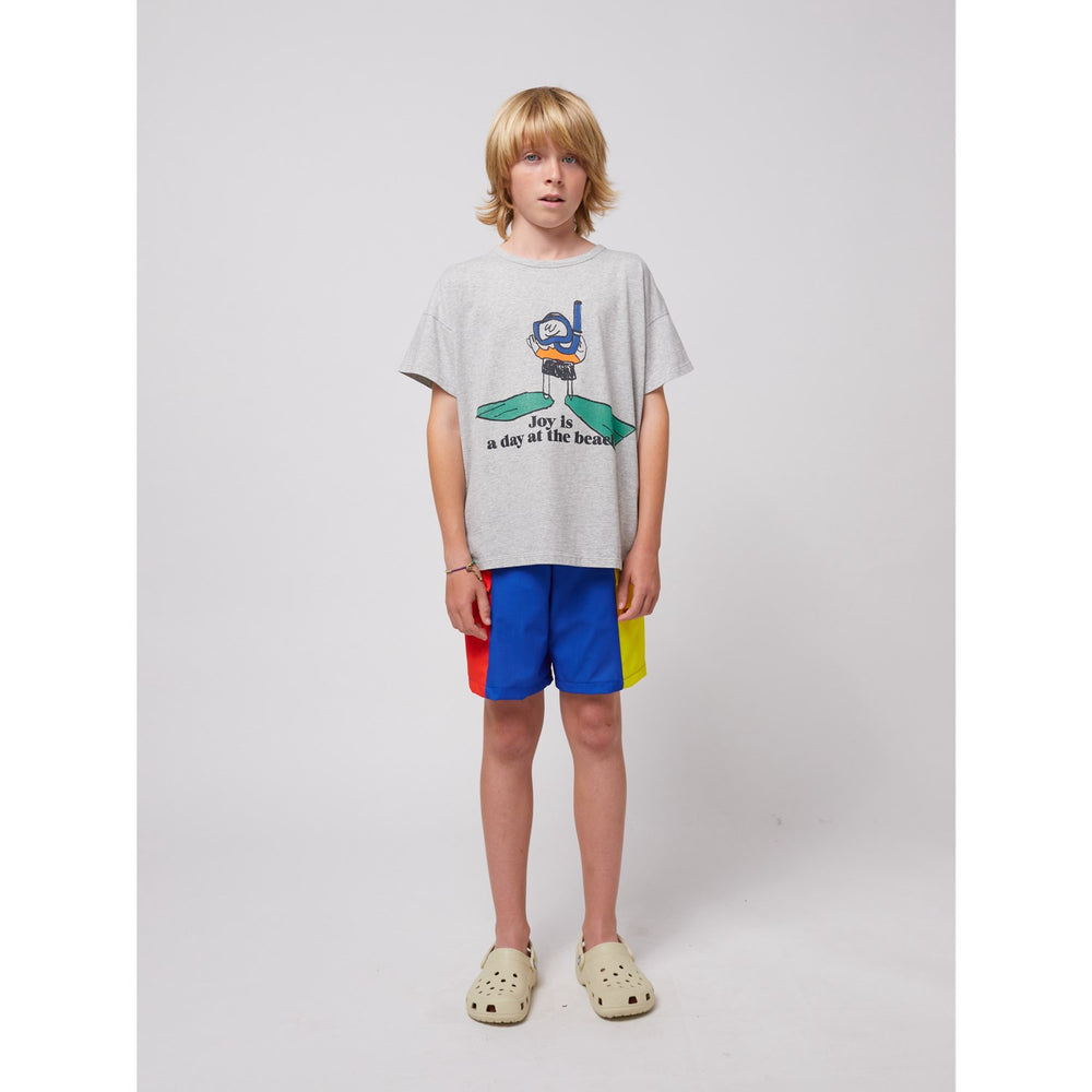 Køb Bobo Choses Heather Grey A Day At The Strand T-Shirt