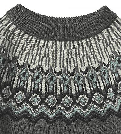 FUB Bluse - Uld - Sweater - Grey Melange