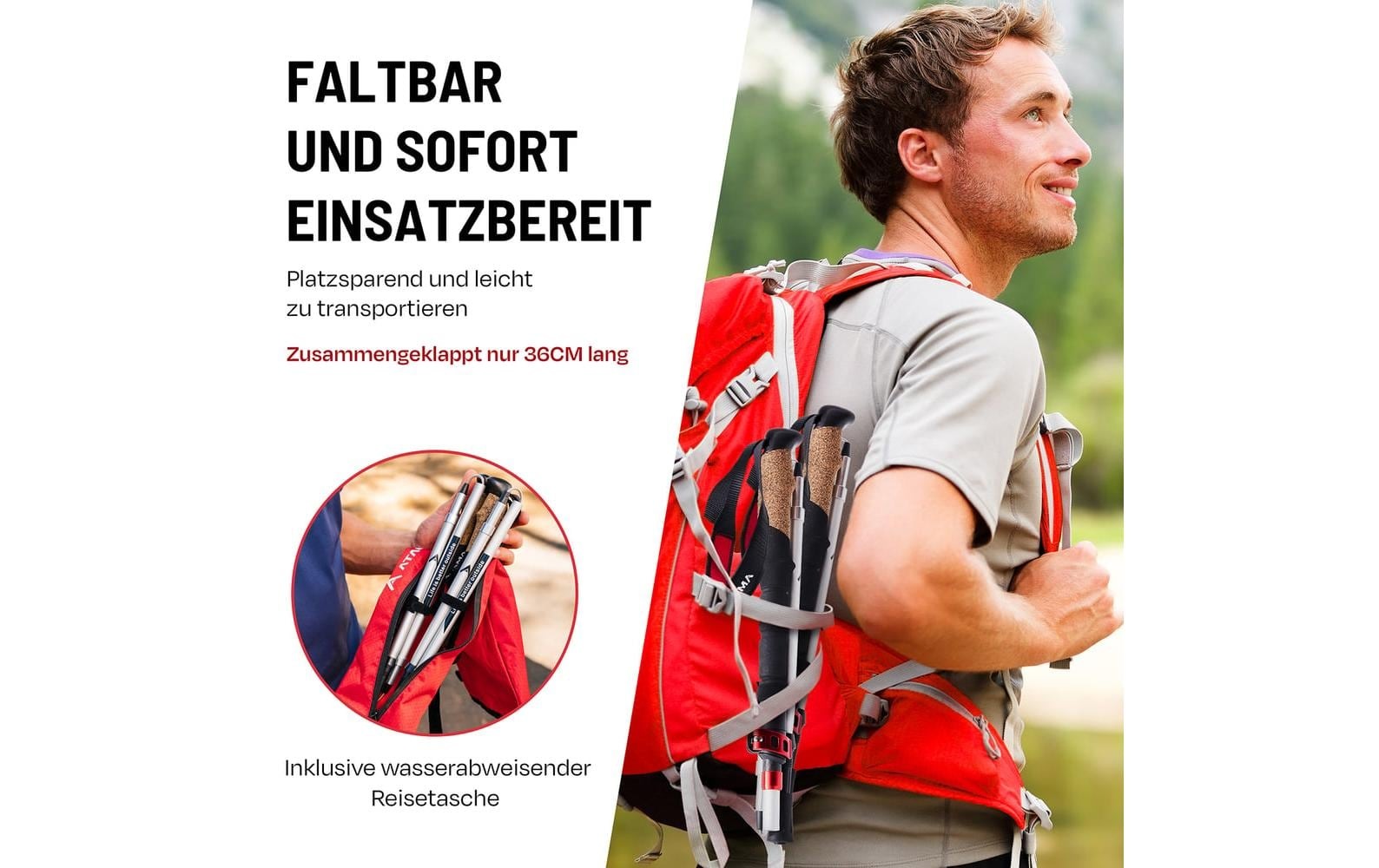 Wanderstöcke »Atacama Flip Lock 110-135 cm«