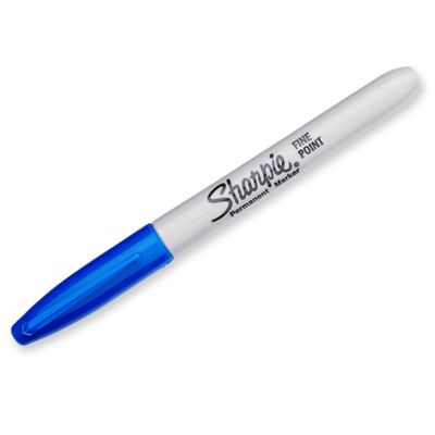 Sharpie - Pack de 12 marqueurs permanents - pointe fine - bleu