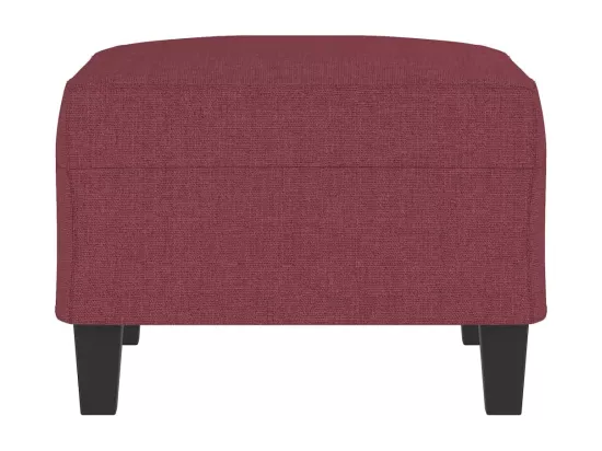 Repose-pied Rouge bordeaux 70x55x41 cm Tissu