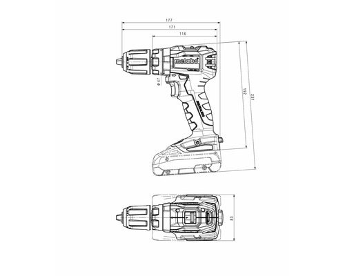 Accu-slagboormachine SB 18 L Brushless, zonder accu en lader