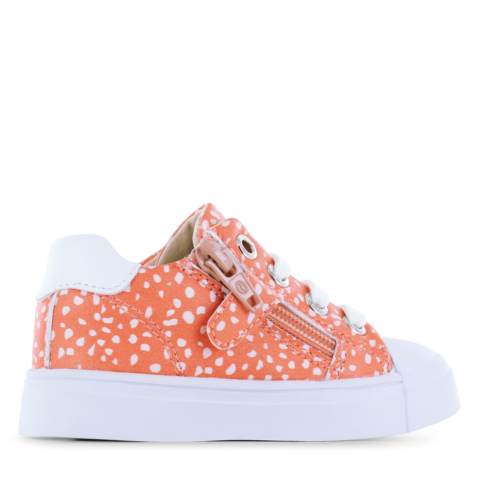 Shoesme Pfirsich Sneaker mit Reißverschluss