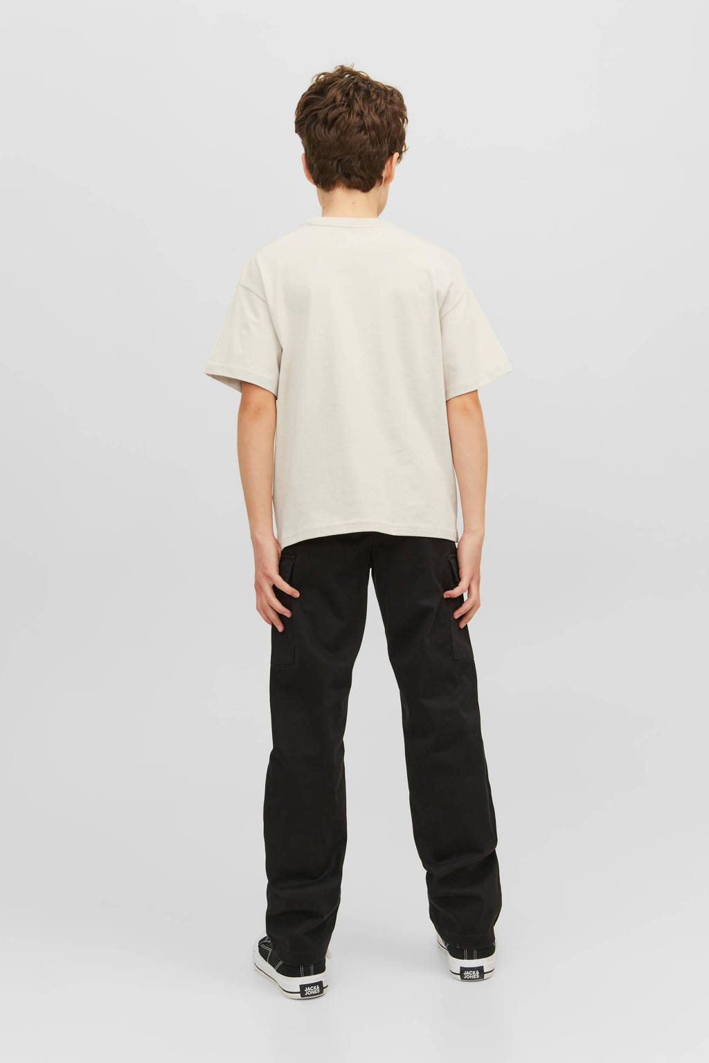 JACK & JONES T-shirt JORVESTERBRO met tekst beige