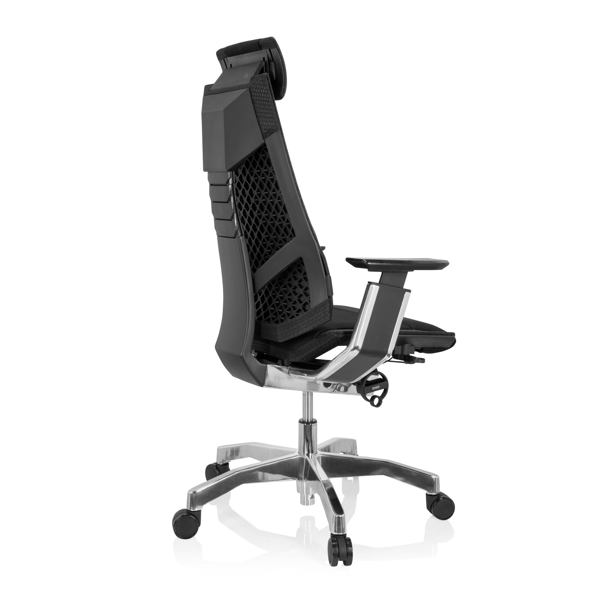 High End Bürostuhl GENIDIA PRO Stoff mit Armlehnen hjh OFFICE