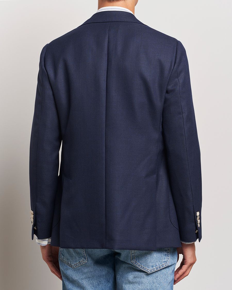 Morris Heritage Wool Hopsack Club Blazer Navy