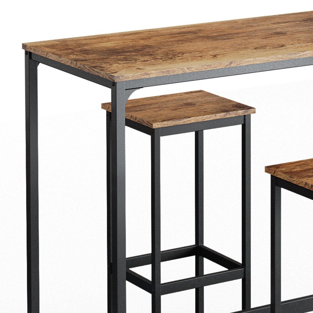 Vicco Bartisch Set 2 Barhocker Fyrk Bistrotisch Stehtisch Bartresen Küchenhocker