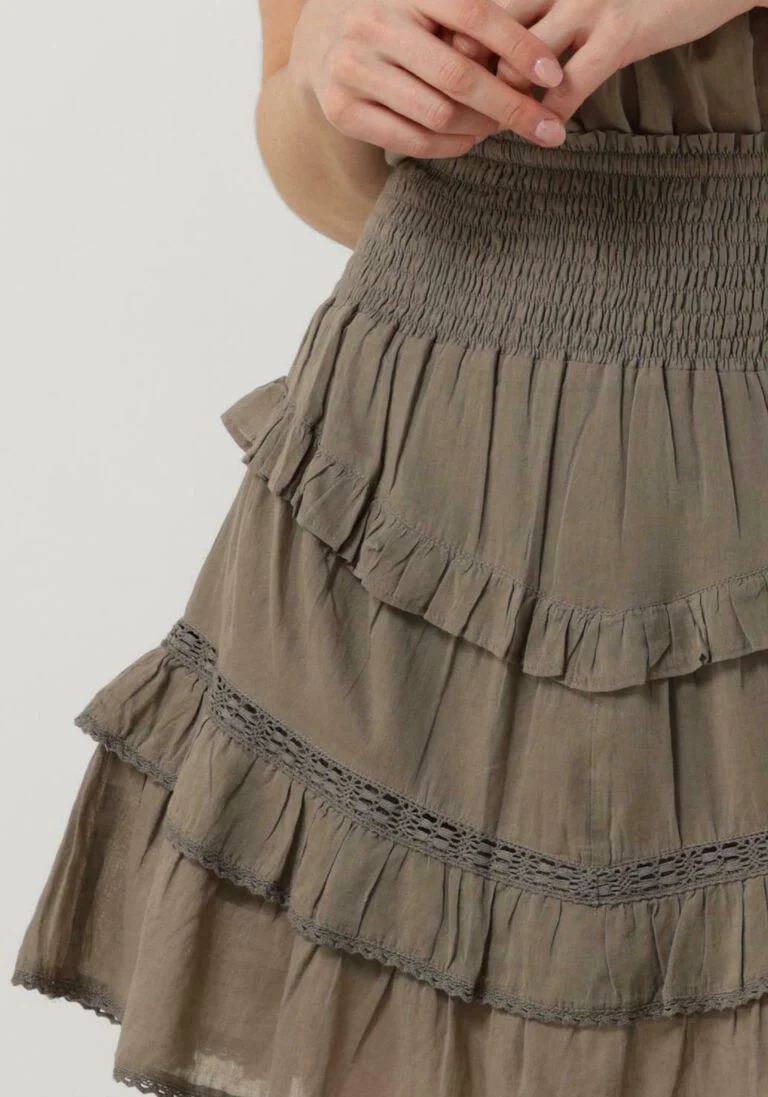 NOTRE-V taupe notre-v minirok voile skirt