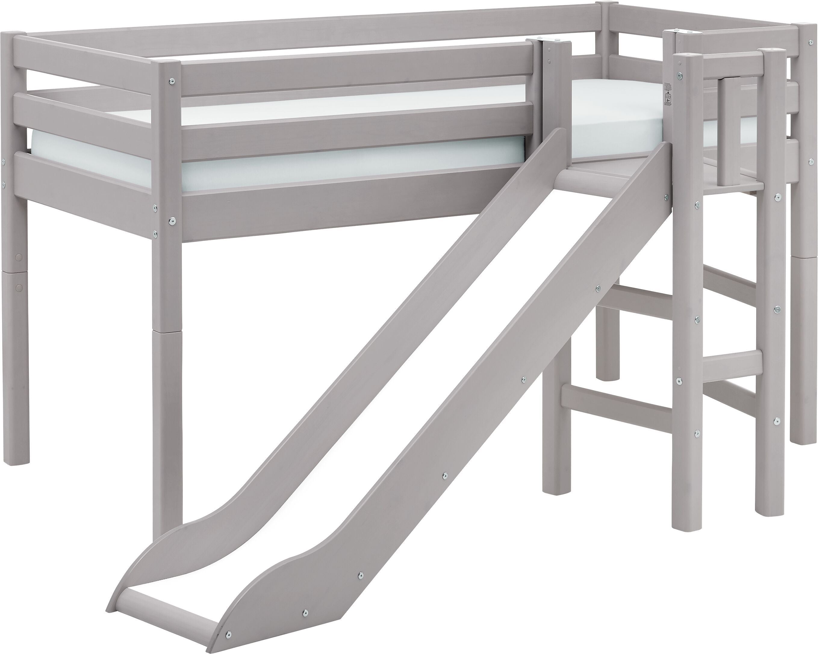 Flexa CLASSIC Halbhochbett - Grau / B: 174.0 cm x T: 242.0 cm x H: 120.0 cm