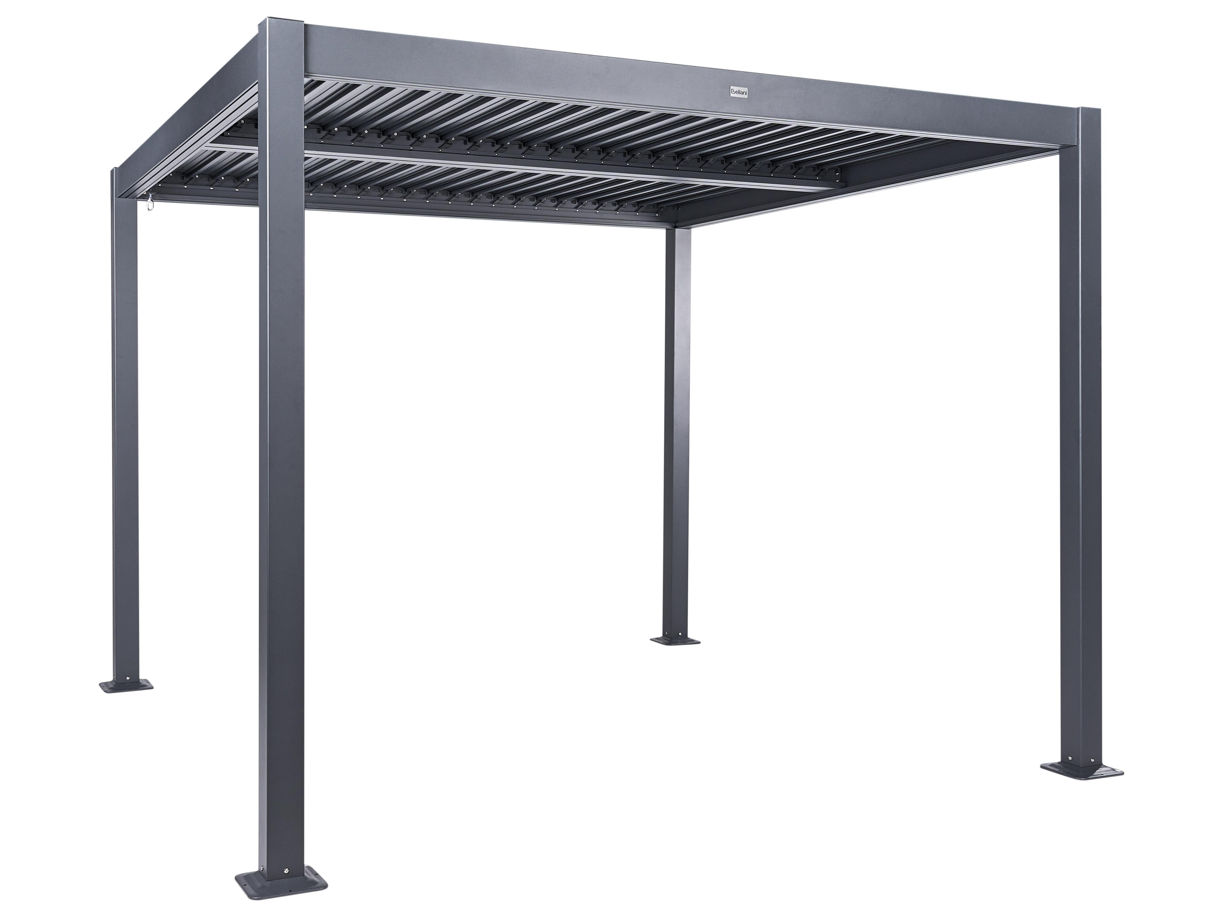 Paviljoen FORNOLI Metaal 296 cm 296 cm Zwart