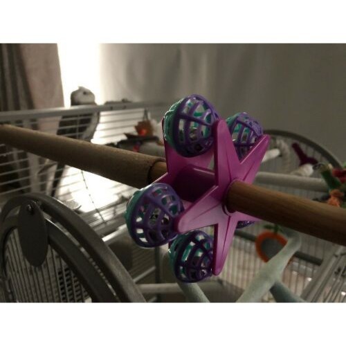 Brinquedo para pássaros Star 'O' Bells, roxo