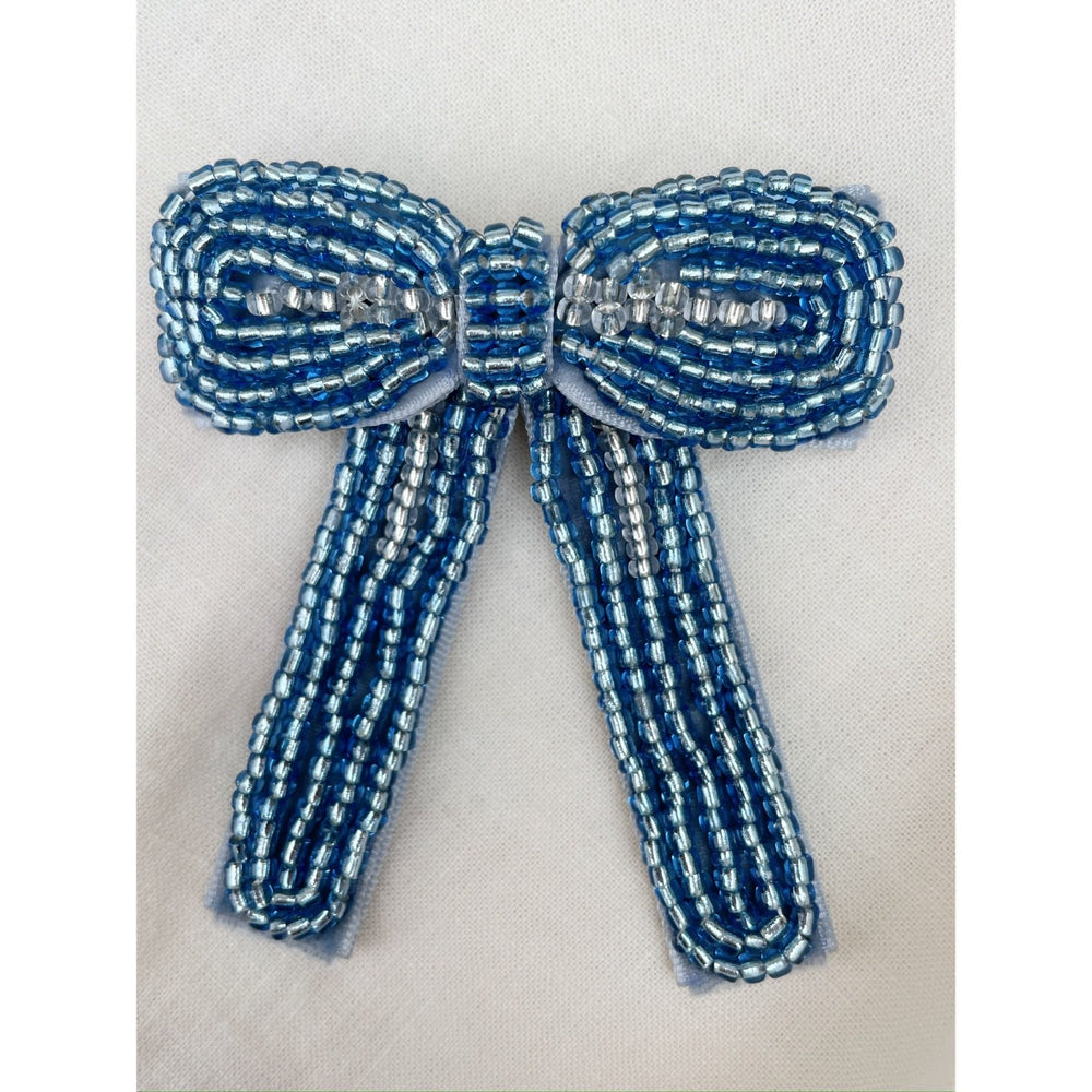 Køb Konges Sløjd Ashley Blue Celebration Pearl Sløjfe Hårspænder