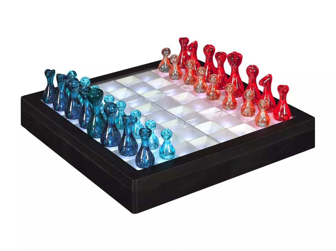 Jeu D Echec Transparent Led M8
