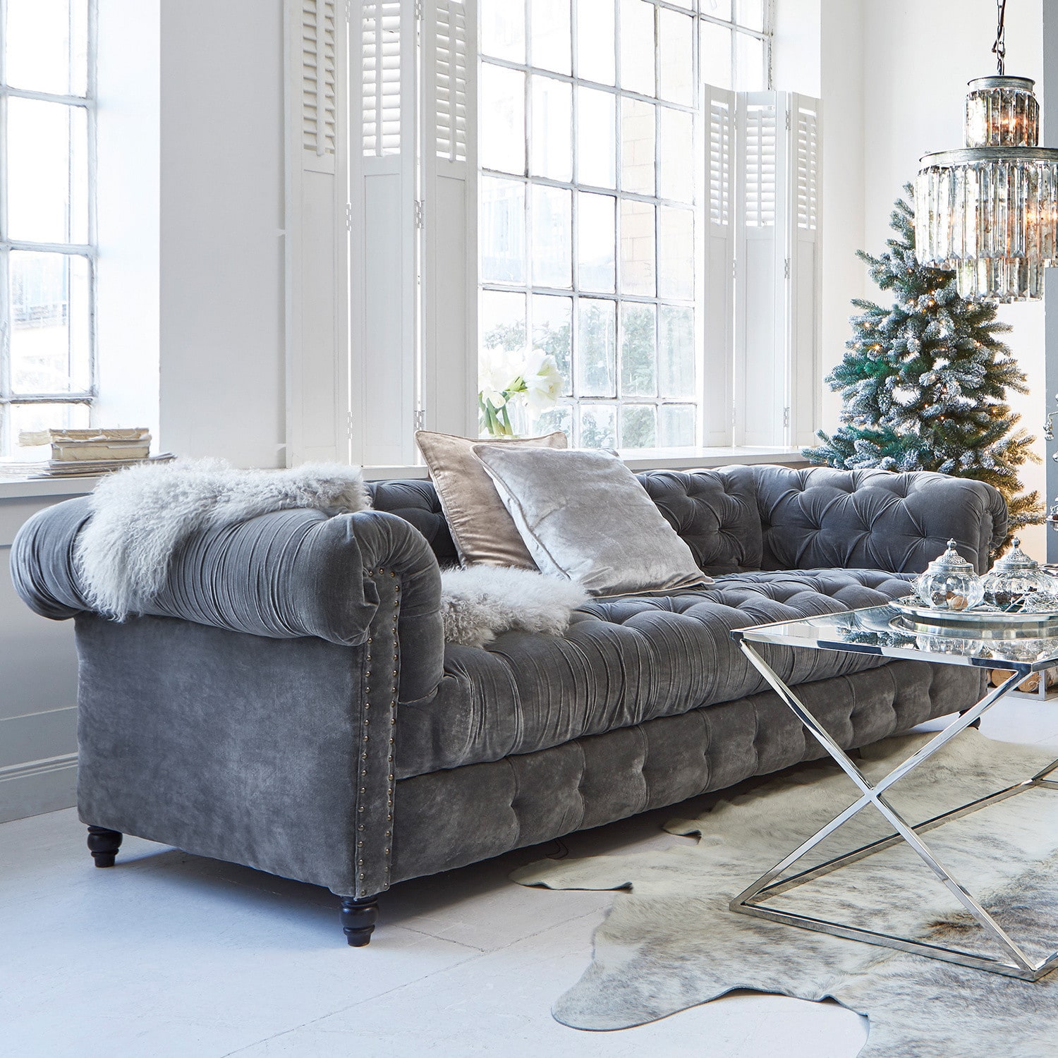 Sofa Parpeville grau