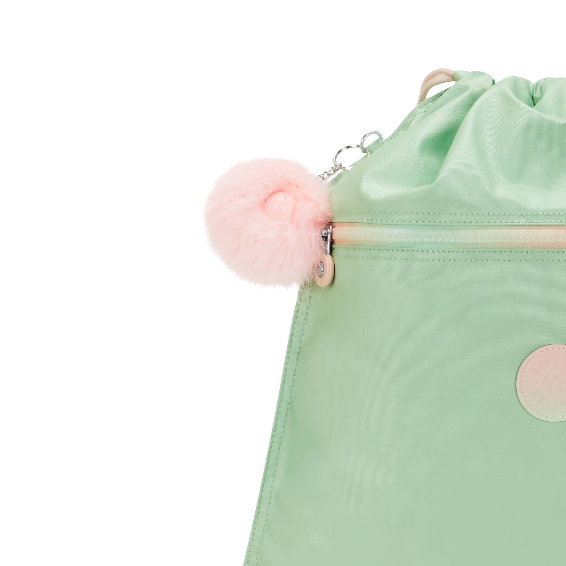 SUPERTABOO Sac moyen avec cordon de serrage - Soft Green Metallic