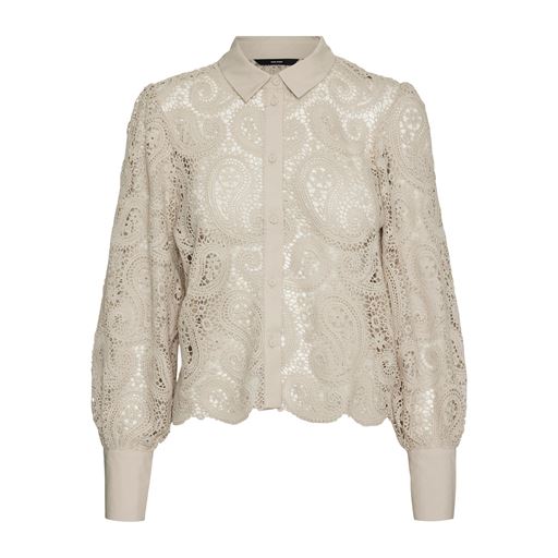 Vero Moda Hibo Blondeskjorte, Silver Lining, M