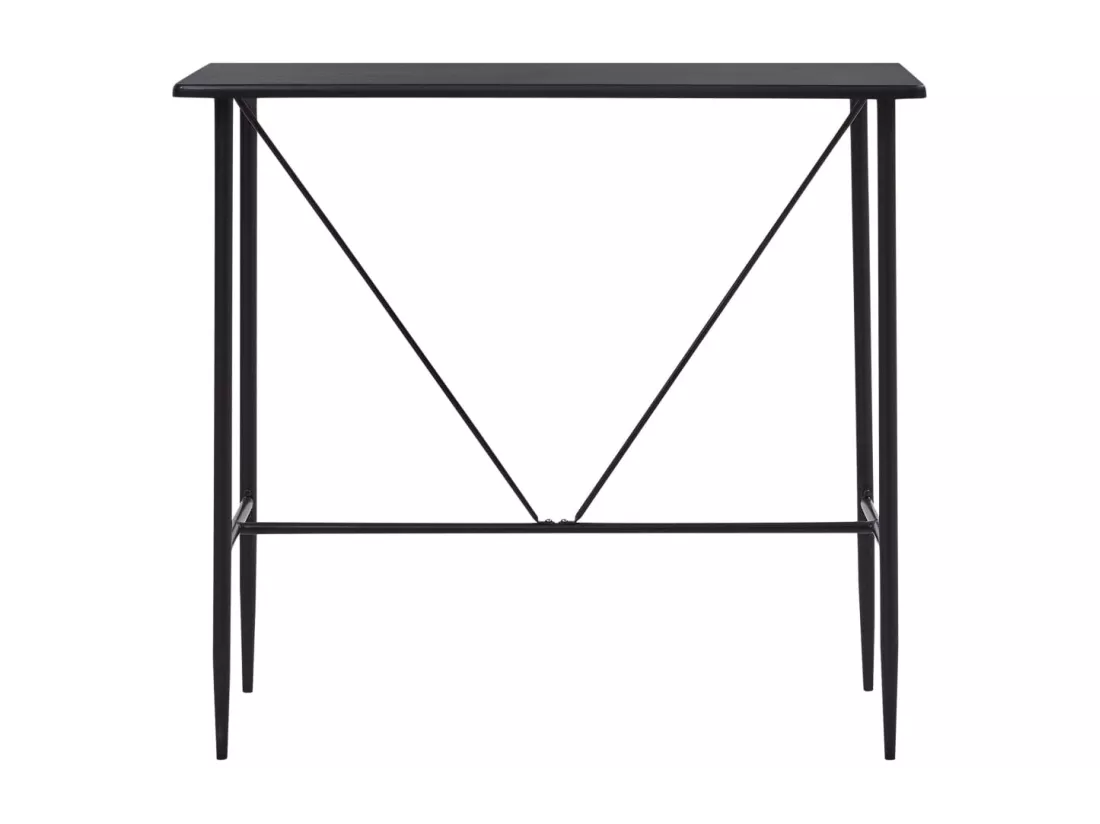 Table de bar Noir 120x60x110 cm MDF