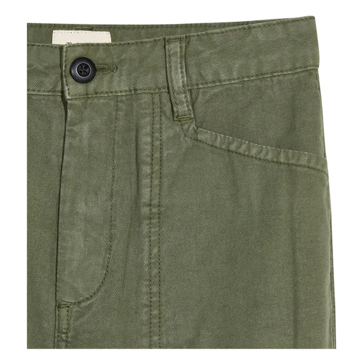Bellerose Pantalon Droit Perrig | Vert kaki