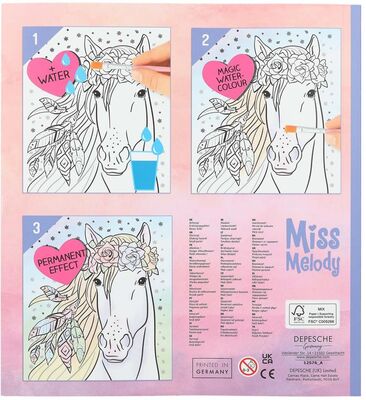 Miss Melody Magisk Akvarellbok