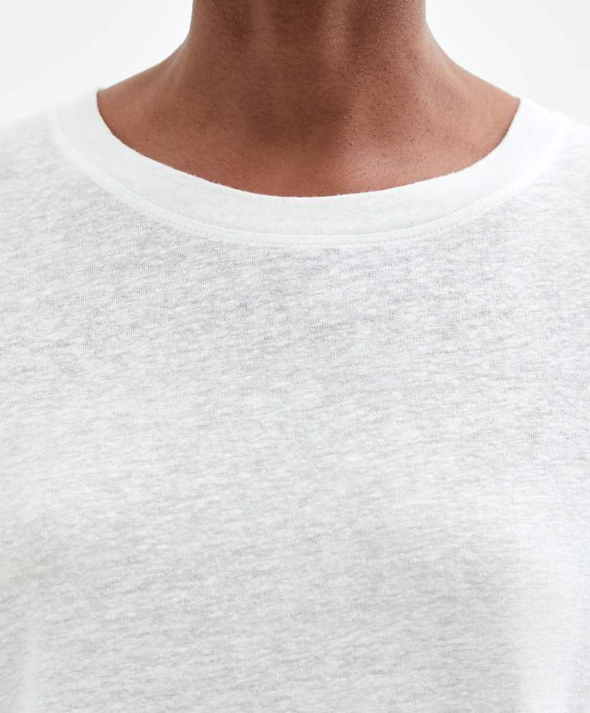 Camiseta de linho de manga curta