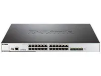 D-Link DWS 3160 - Switch - Administreret - 20 x 10/100/1000 (PoE)   4 x combo Gigabit SFP - monterbar på stativ - PoE