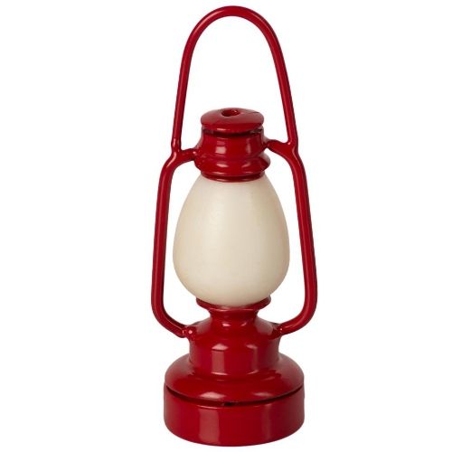 Maileg poppenhuis lantaarn rood - 7 cm