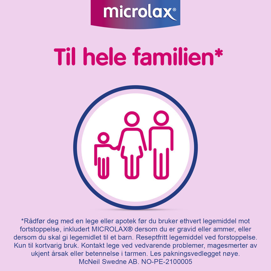 Microlax Rektalvæske 90 mg/ml/9 mg/ml/625 mg/ml