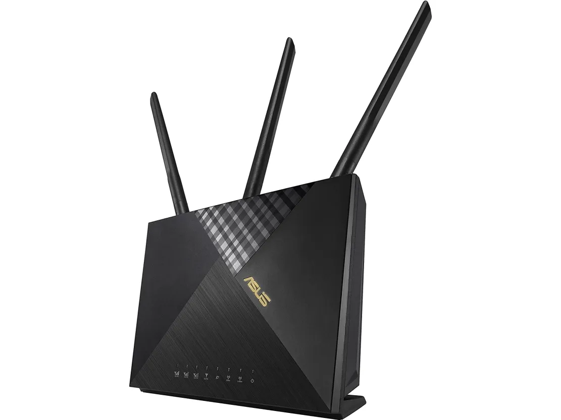 ASUS 4G-AX56 - Trådløs router - WWAN 4-port switch - 1GbE - Wi-Fi 6 - Dual Band eftersyn ikke inkluderet