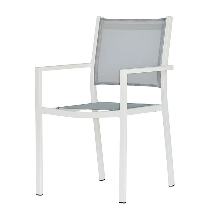 Fiam - Aria Stapelsessel, weiss / grau