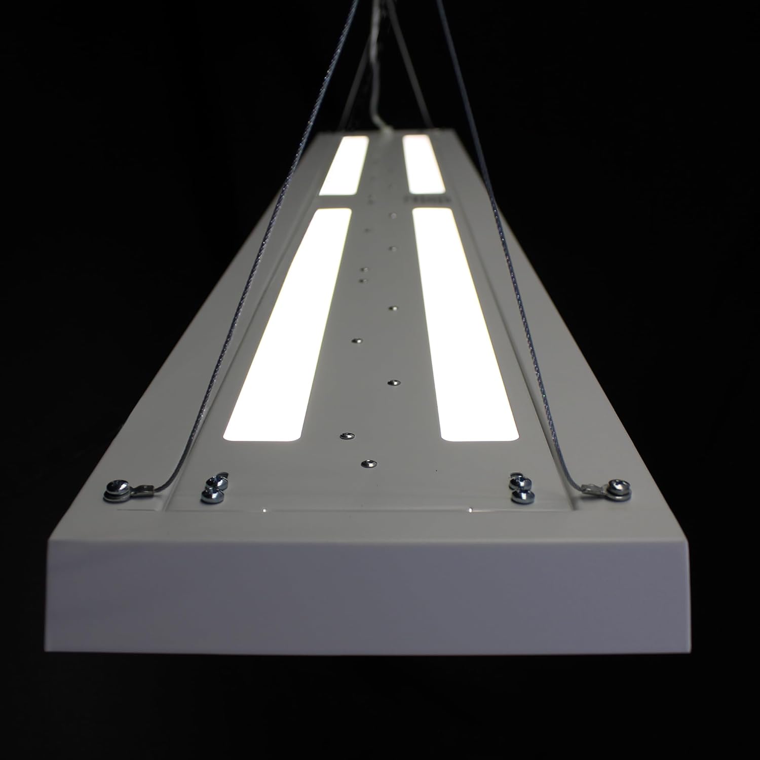 LED Pendelleuchte 64 Watt COB 4000K 6000lm 160cm Mikroprismatische Abdeckung direkter/indirekter Lichtanteil Büroleuchte Arbeitsplatzleuchte Schreibtischleuchte Hängeleuchte Designleuchte