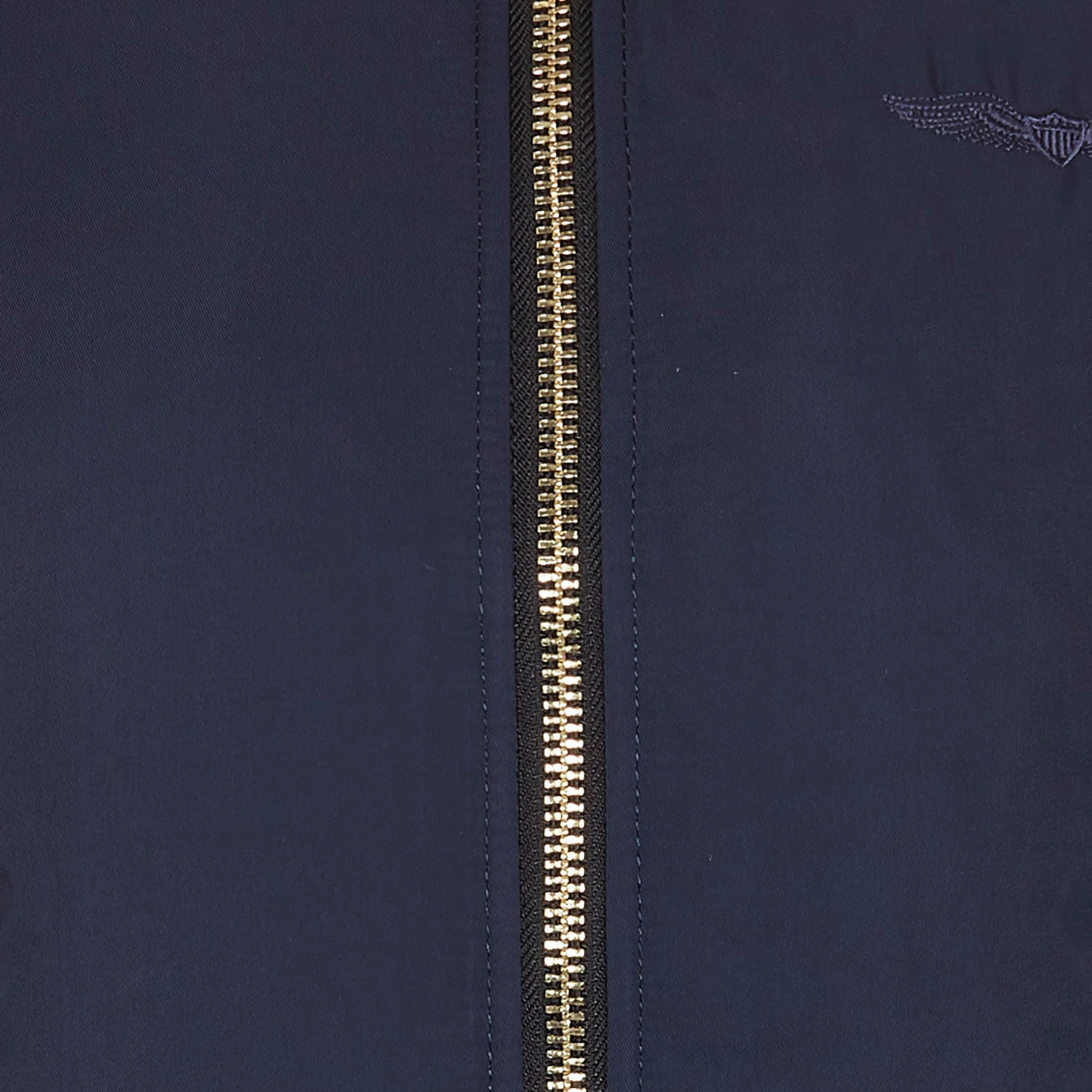 Bomber col classique droit | Bleu