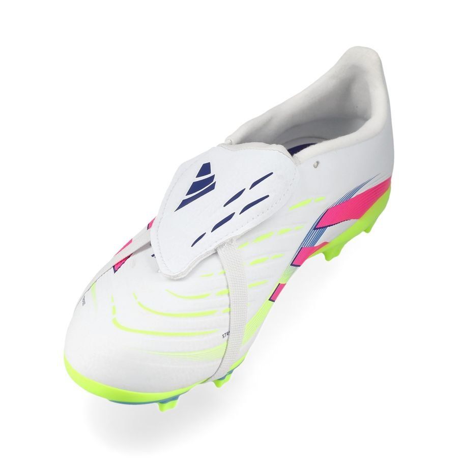 adidas Predator League Fold-over Tongue FG Celestial Victory - Blanc/Lucid Pink/Lucid Lemon Enfant