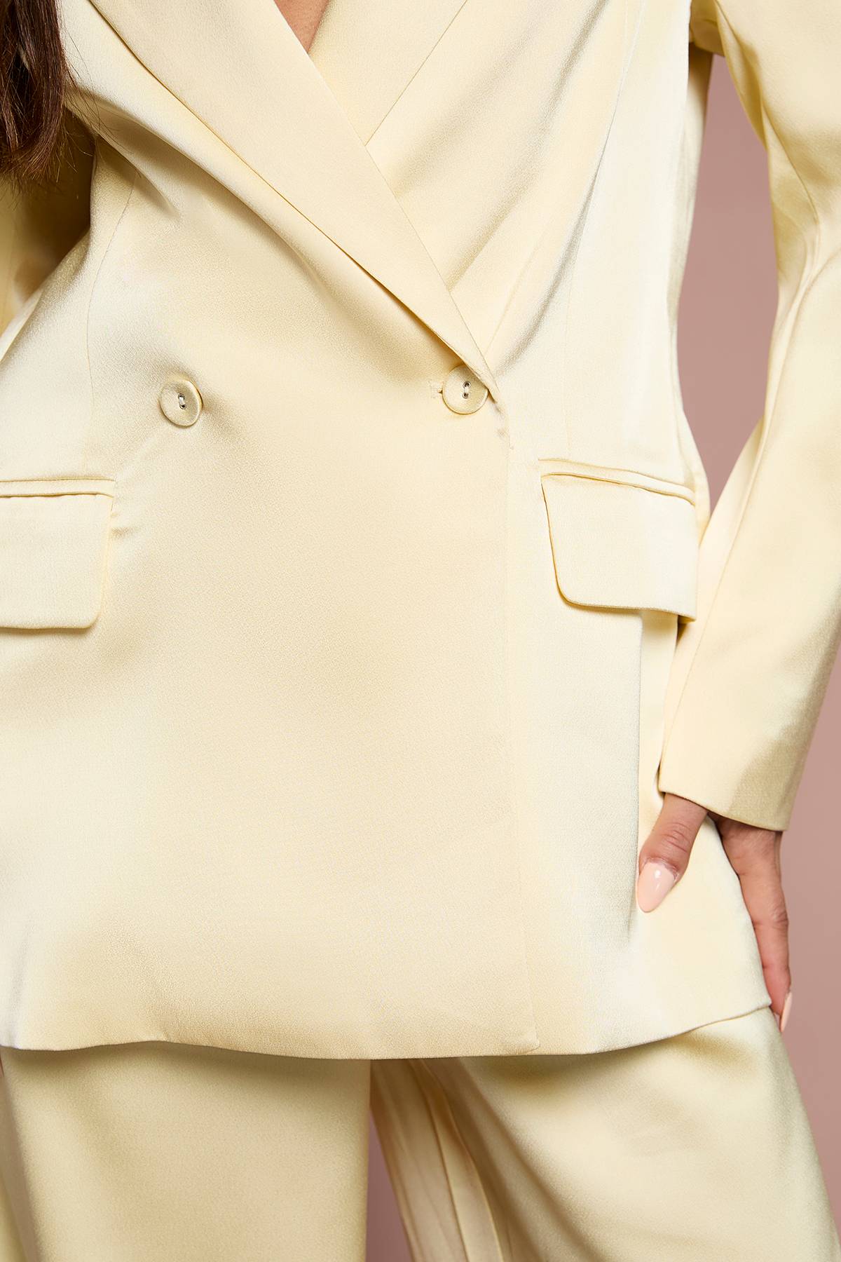 Coast Blazer Croisé En Satin Petite Taille