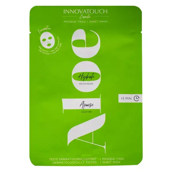 Máscara de tecido com aloe vera Innovatouch 10ml