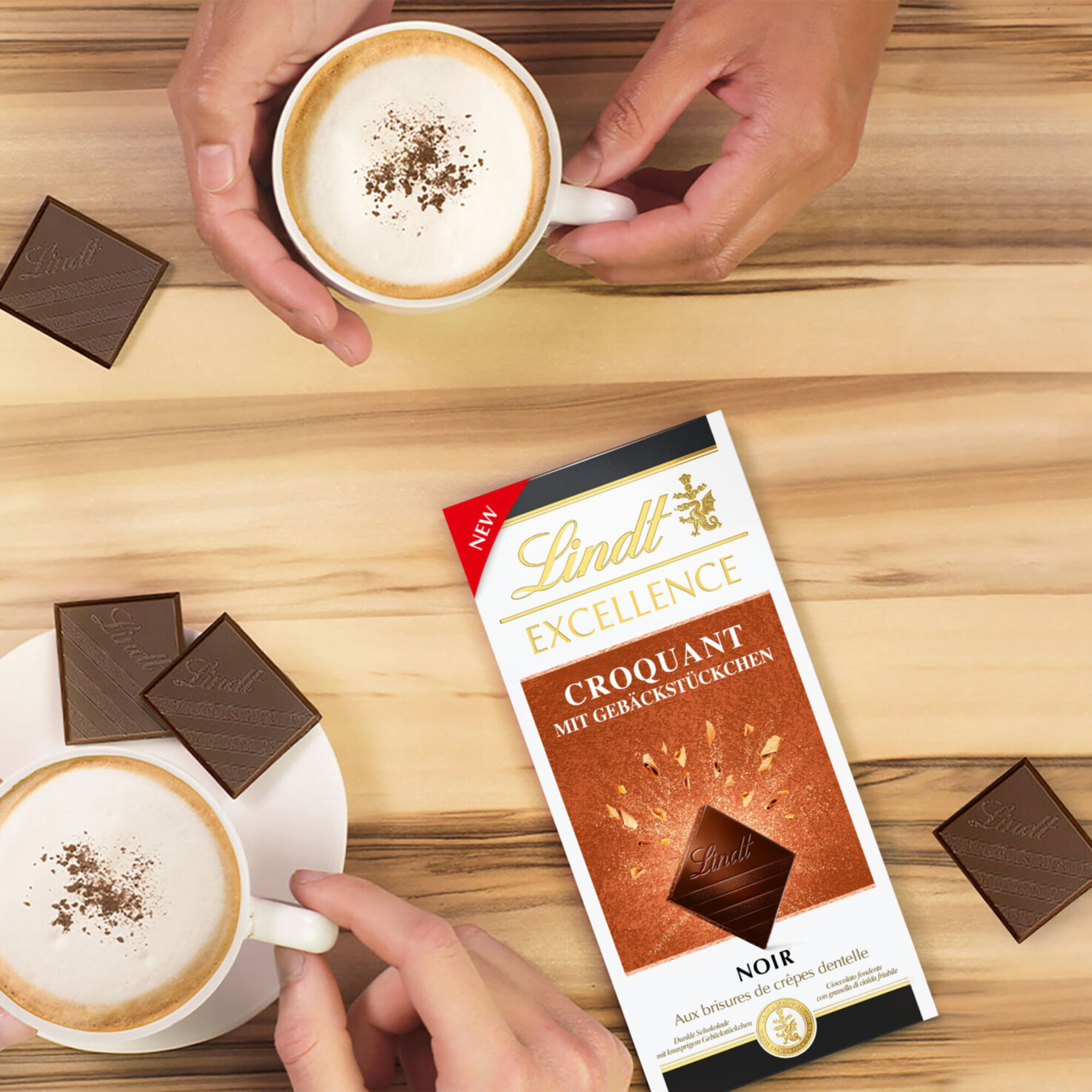 Lindt Excellence Dunkel Dentelle Tafelschokolade