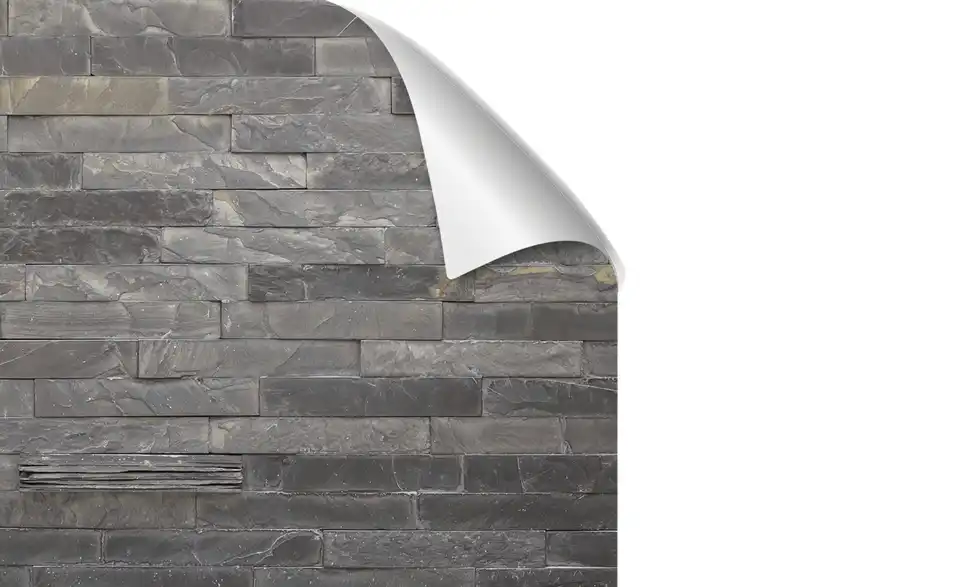Küchenrückwand-Folie Fixy Black Bricks 450 cm Black Bricks