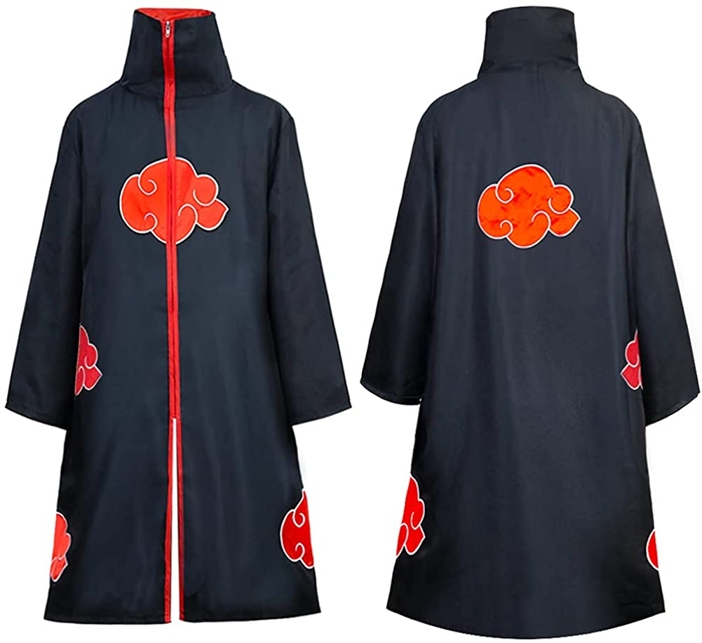 (150-160cm) Fasnachts Erwachsenen Kostüm Anime Cosplay Mantel Roter Mond Verkleidung für Motto Partys / Halloween - Schwarz / Rot