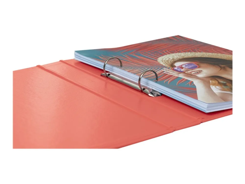 Esselte Colour'Breeze ringordner PP 2RR/25mm Koral - (10 stk.)